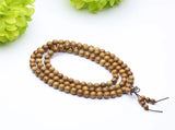 Green Sandalwood Prayer Malas Wooden Beaded Bracelets 108 Malas Bracelet