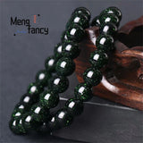 Green Sandstone Bracelet Charms Couple Bangle Fine Jewelry