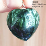 Green Seraphinite Pendant Necklace Water Drop Gemstone Jewelry