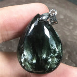 Natural Green Seraphinite Pendant Jewelry For Healing