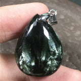 Natural Green Seraphinite Pendant Jewelry For Healing