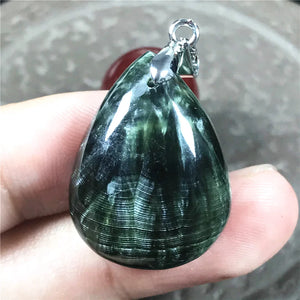 Natural Green Seraphinite Pendant Jewelry AAAAA