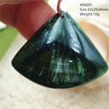 Green Seraphinite Pendant Necklace 925 Silver