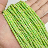 Green Stone Bead Quartzs Jades Jaspers Rondelle Spacer Beads 2x2x4mm