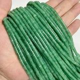 Green Stone Bead Quartzs Jades Jaspers Rondelle Spacer Beads 2x2x4mm