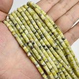 Green Stone Bead Quartzs Jades Jaspers Rondelle Spacer Beads 2x2x4mm