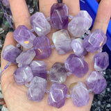 Natural Green Strawberry Quartz Amethyst Beads 15'' Faceted Square