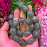 Green Strawberry Quartz Beads 15'' Freeform DIY Spacer Loose Beads