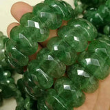 Green Strawberry Quartz Beads Bracelet Natural Stone Jewelry Bangle
