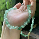 Green Strawberry Quartz Choker Necklace Women High Jewelry