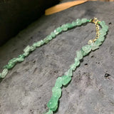 Green Strawberry Quartz Choker Necklace Women High Jewelry