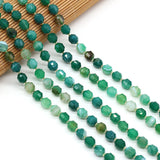 Green Stripe Agate Beads 8mm for Jewelry Making