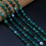 Green Stripe Agate Beads 8mm for Jewelry Making