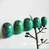 Green Turquoise Stone Barrel Beads for Jewelry Making 10/6/4 Pcs/Lot