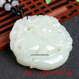 Green Jade Dragon Pixiu Pendant Necklace Charm Jewellery