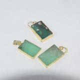 Green Chrysoprase Stone Necklace for Women DIY Jewelry