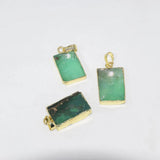 Green Chrysoprase Stone Necklace for Women DIY Jewelry