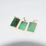 Green Chrysoprase Stone Necklace for Women DIY Jewelry