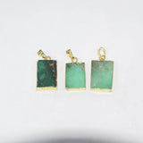Green Chrysoprase Stone Necklace for Women DIY Jewelry