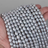 Natural Grey Freshwater Baroque Pearls Beads for Jewelry Making