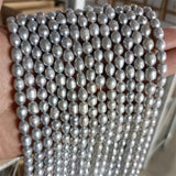 Natural Grey Freshwater Baroque Pearls Beads for Jewelry Making