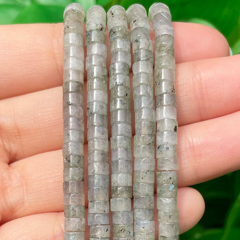 Labradorite Rondelle Stone Beads 15''