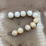 Hand Carved Freshwater Pearl Vintage Mermaid Pendant for Necklace Making