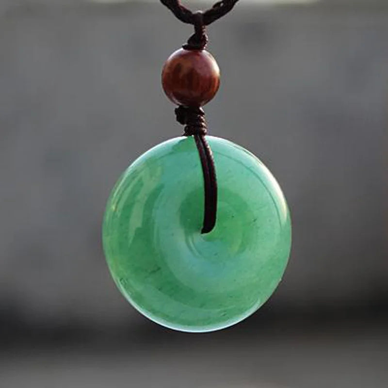 Hand Carved Nephrite Jade Lucky Amulet