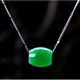 Natural Hand-carved Chinese Stone Necklace Pendant