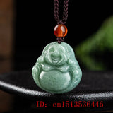 Handcarved Jade Little Buddha Guanyin Necklace Pendant