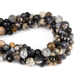 Hard Dendritic Opal Round Beads 6/8/10/12MM Strand