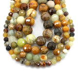Hard Flower Jade Beads Strand 6/8/10/12MM for DIY Jewelry Making