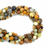 Hard Flower Jade Beads Strand 6/8/10/12MM for DIY Jewelry Making