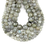 Faceted Labradorite Round Beads 6/8/10/12MM