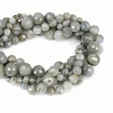 Faceted Labradorite Round Beads 6/8/10/12MM
