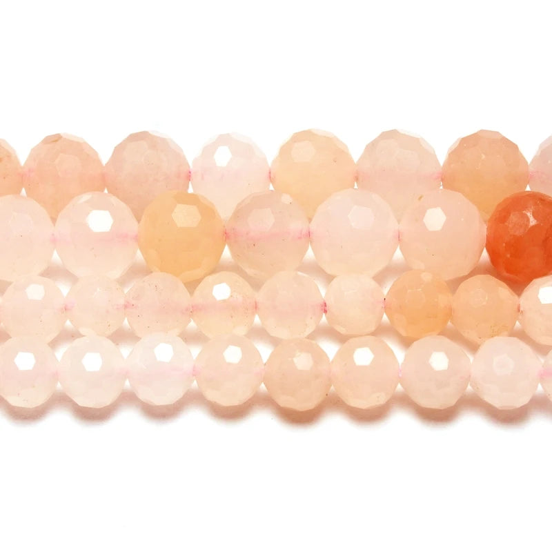 Pink Aventurine Round Beads Strand 6/8MM for Jewelry Making