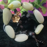 Natural He tian Jade Rough stone Jade Bracelet Jewelry