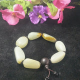 Natural He tian Jade Rough stone Jade Bracelet Jewelry