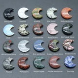 Natural Healing 30mm Moon Stone Quartz Crystal Tumbled Gemstone