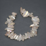 Natural Healing Crystal Quartz Beads Top Drilled Choker Point Pendant
