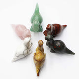 Fluorite Dinosaur Figurine Gemstone Ornament Home Decor Gift