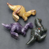 Fluorite Dinosaur Figurine Gemstone Ornament Home Decor Gift