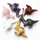 Fluorite Dinosaur Figurine Gemstone Ornament Home Decor Gift