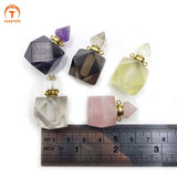Crystal Quartz Perfume Pendant for Necklace DIY
