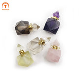 Crystal Quartz Perfume Pendant for Necklace DIY