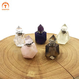 Crystal Quartz Perfume Pendant for Necklace DIY