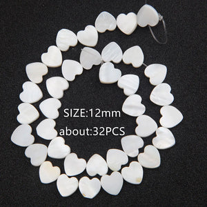 Natural Heart Shell Beads Freshwater Mother of Pearl Beads