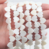 Natural Heart Shell Beads Freshwater Mother of Pearl Beads