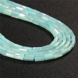 Natural Heishi Beads Shell Pearl Glitter Dyed Spacer Beads Necklace