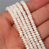 3x5mm Heishi Shell Beads Rondelled Shape Mother of Pearl DIY Jewelry Mak